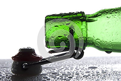 Beer Bottle Stock Photo