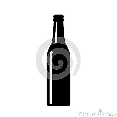 Beer bottle vector icon Vector Illustration