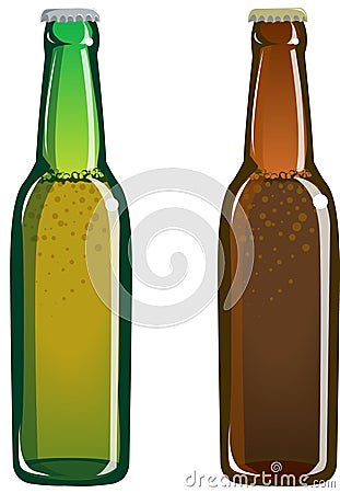 Beer bottles Stock Photo