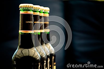 Beer bottles Stock Photo