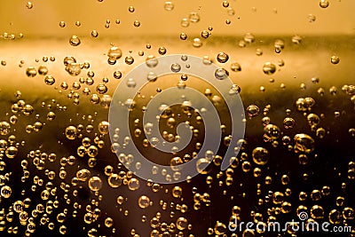 Beer bubbles Stock Photo