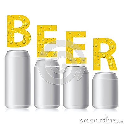 Beer cans Vector Illustration