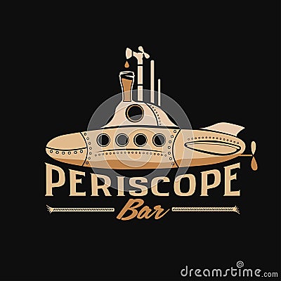 beer dispenser periscope concept Vector Illustration