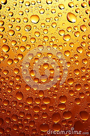 Beer drops Stock Photo