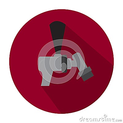 Beer faucet icon Vector Illustration
