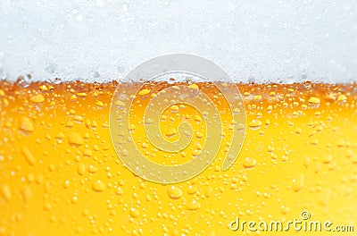 Beer an Foam. Stock Photo