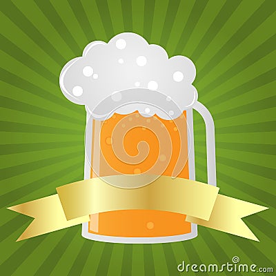 Beer glass Vector Illustration