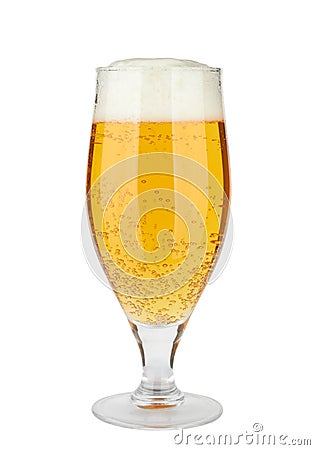 Beer in a glass Stock Photo