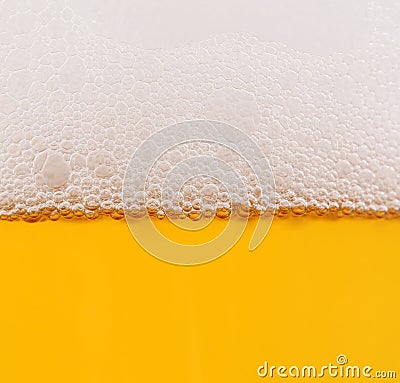 Beer in glass closeup shot Stock Photo