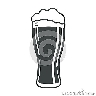 Beer glass icon web sign symbol logo label Vector Illustration