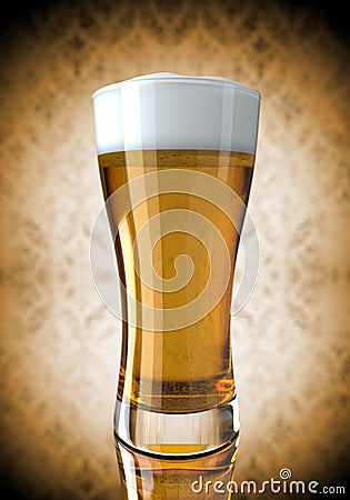 Beer in a glass Stock Photo
