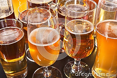 Beer glasses Stock Photo