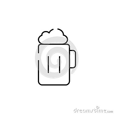 beer icon. Element of bar for mobile concept and web apps iicon. Thin line icon for website design and development, app Stock Photo