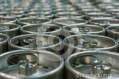 Beer Kegs Stock Photo