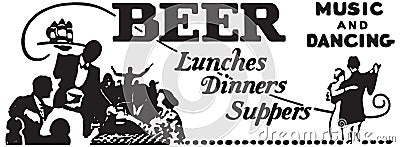 Beer Lunches Dinners Suppers Stock Photo