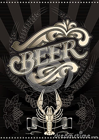 Beer menu Vector Illustration