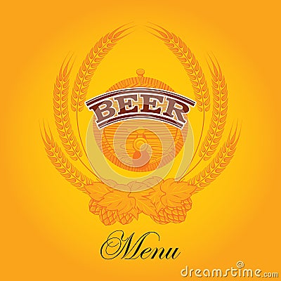 Beer menu Vector Illustration