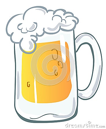 Beer mug Vector Illustration