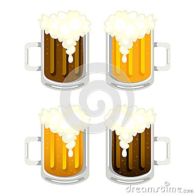 Beer mug Vector Illustration