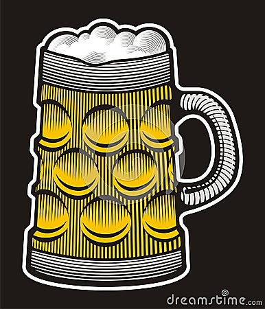 Beer mug Vector Illustration