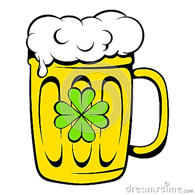 Beer mug icon, icon cartoon Vector Illustration