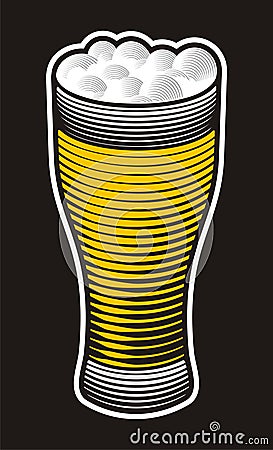 Beer pint Vector Illustration