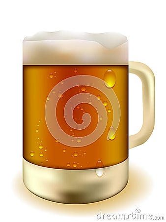 Beer Pint Vector Illustration