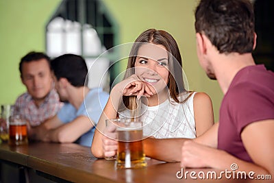 Beer Pub Stock Photo