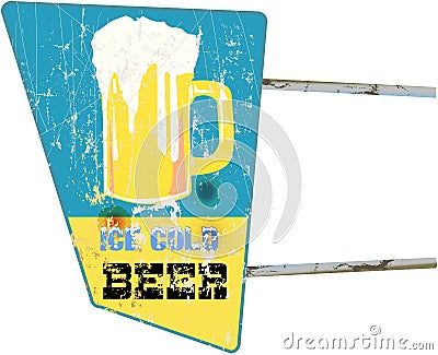 beer sign Vector Illustration