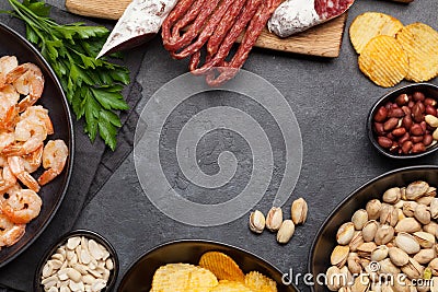 Beer snacks Stock Photo