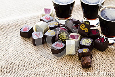 Beer truffles Stock Photo