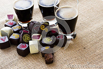 Beer truffles Stock Photo