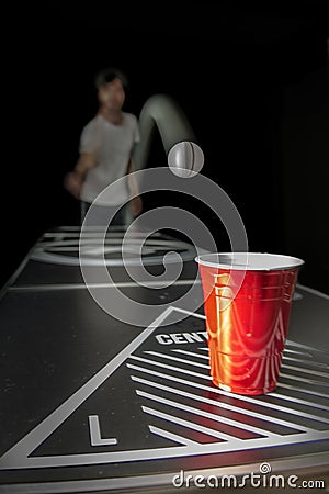 Beerpong Stock Photo