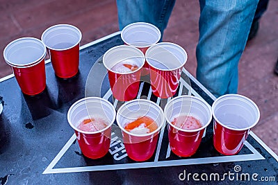 Beerpong Stock Photo