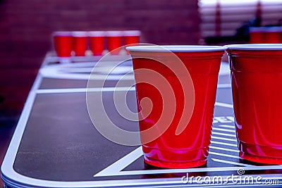 Beerpong Stock Photo