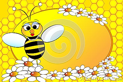 Bees Family: Mom - Kids Illustration Vector Illustration
