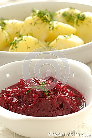 Beet Salad Stock Photo