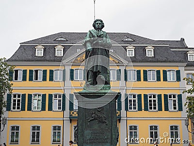 Beethoven Denkmal (1845) in Bonn Stock Photo