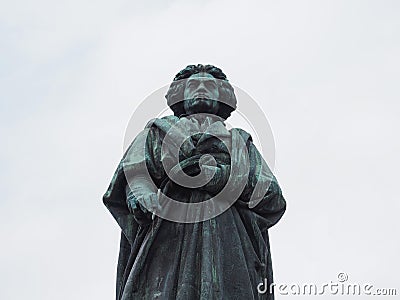 Beethoven Denkmal (1845) in Bonn Stock Photo