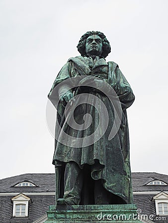 Beethoven Denkmal (1845) in Bonn Stock Photo