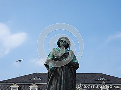 Beethoven Denkmal (1845) in Bonn Stock Photo