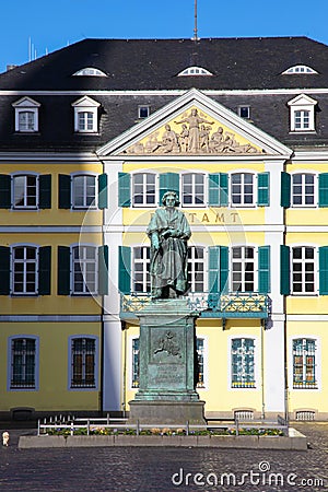 Beethoven Monument in Bonn Stock Photo