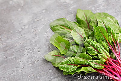 Beetroot leaves Stock Photo