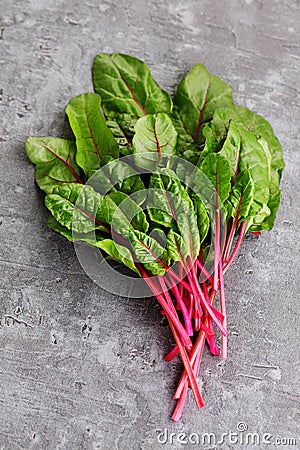 Beetroot leaves Stock Photo