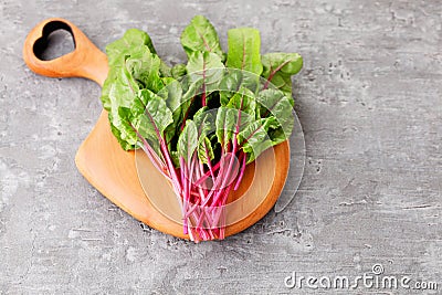 Beetroot leaves Stock Photo