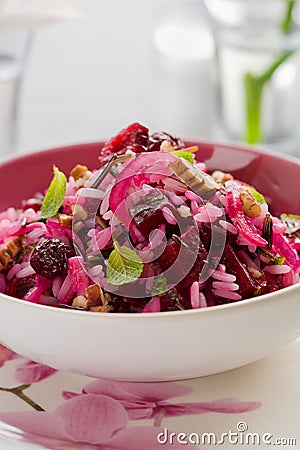 Beetroot salad Stock Photo