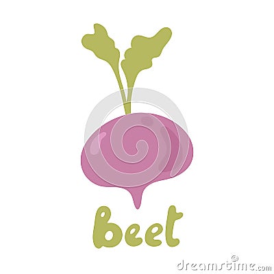 Beetroot vegetable logo icon template design. Purple beet icon logo. Fresh vegetarian concept. Health vegetarian cool Vector Illustration