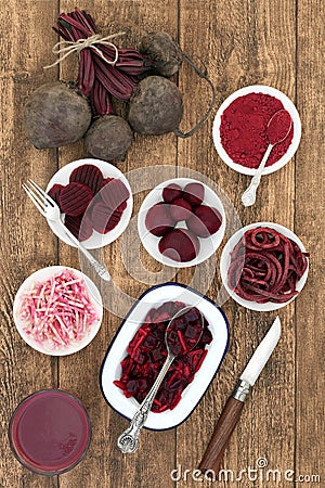 Beetroot Vegetable Selection Stock Photo