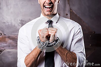 Begging for freedom. Stock Photo