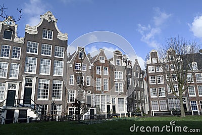 Begijnhof aan de Singel in Amsterdam Nederland Editorial Stock Photo